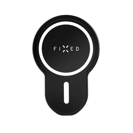 Fixed MagClick Magnetisk Mobilholder m. 15w Trådløs Opladning - MagSafe Kompatibel - Sort