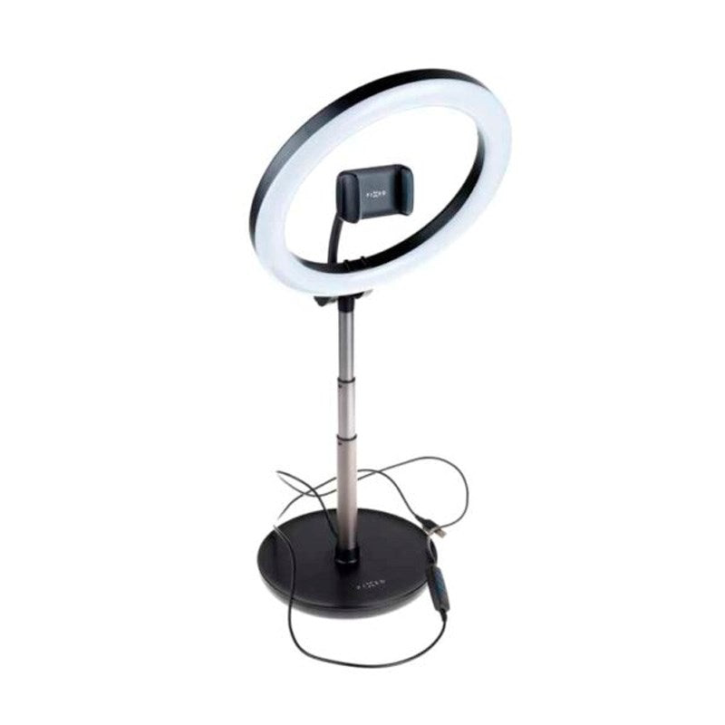 Fixed LED Ring Light Tripod Mobilholder - Sort