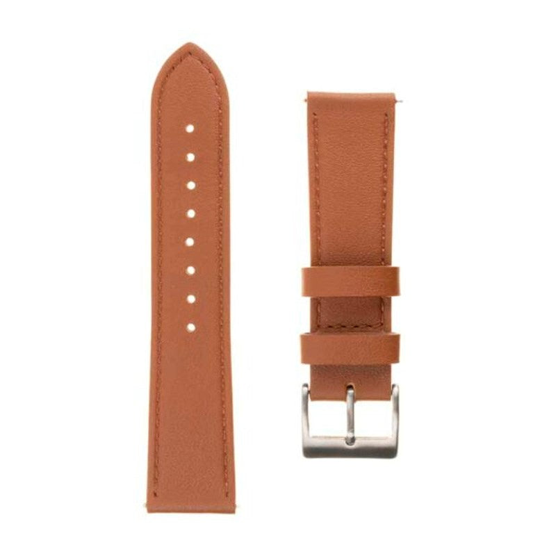 Fixed Universal Smartwatch Ægte Læder Rem (22mm) - Brun