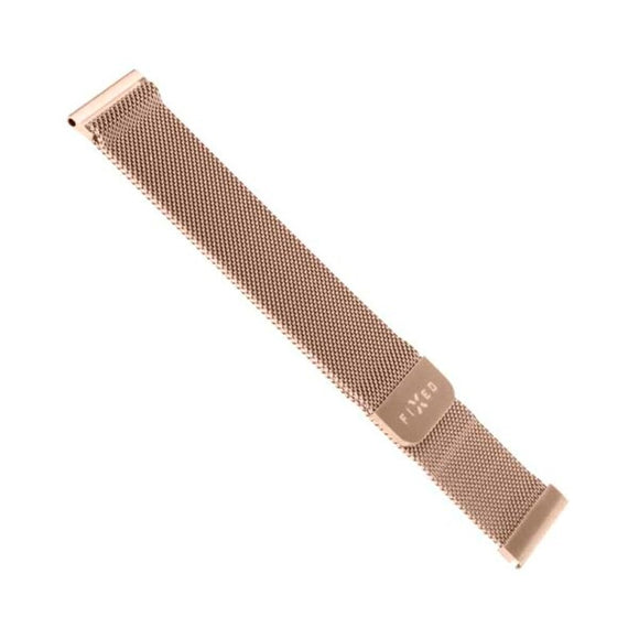 Fixed Universal Smartwatch Mesh Metal Rem (20mm) - Rose Gold