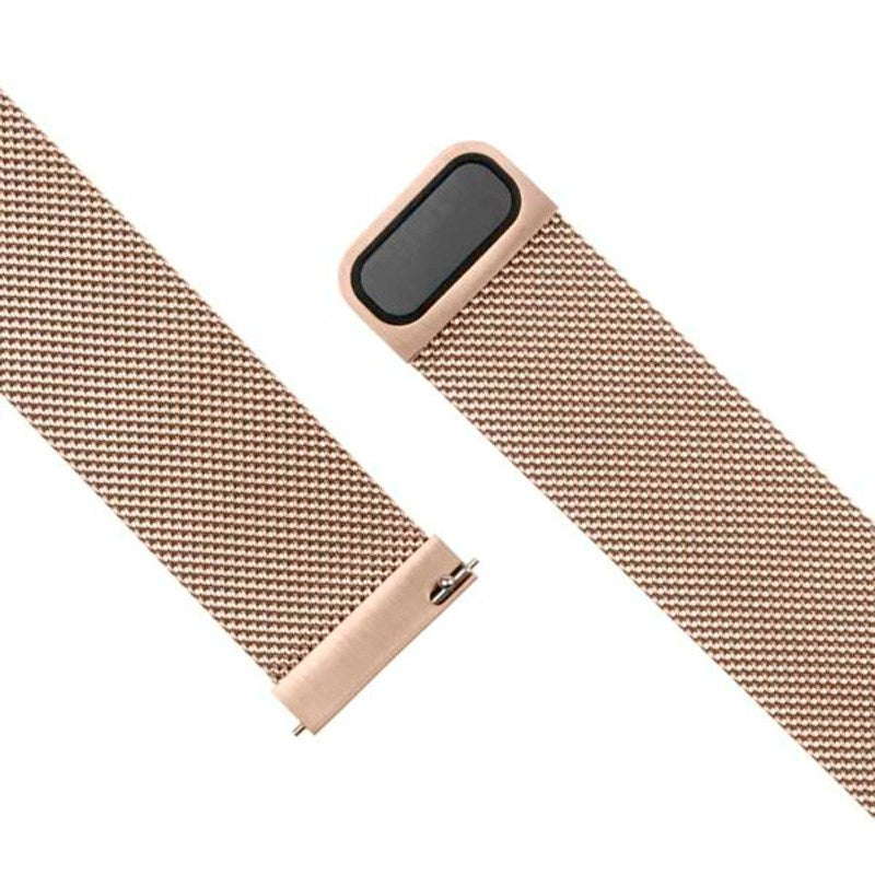 Fixed Universal Smartwatch Mesh Metal Rem (20mm) - Rose Gold