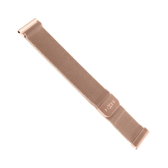 Fixed Universal Smartwatch Mesh Metal Rem (22mm) - Rose Gold