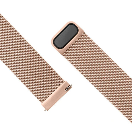 Fixed Universal Smartwatch Mesh Metal Rem (22mm) - Rose Gold