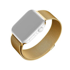 Apple Watch (38 / 40 / SE / 41 / 42mm) Fixed Mesh Metal Rem - Guld