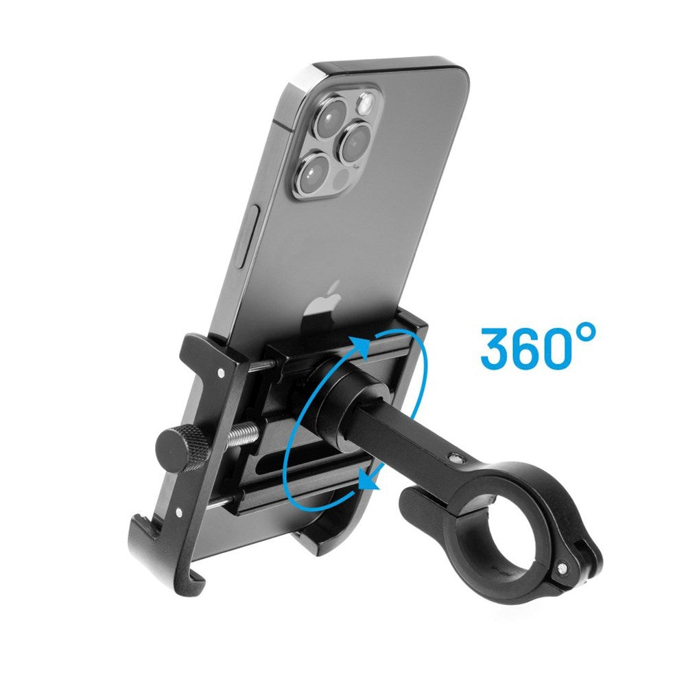 Fixed Bikee ALU 2 Mobilholder til Styret på Cykel / Motorcykel - Maks Mobil Bredde: 54-100 mm - Sort