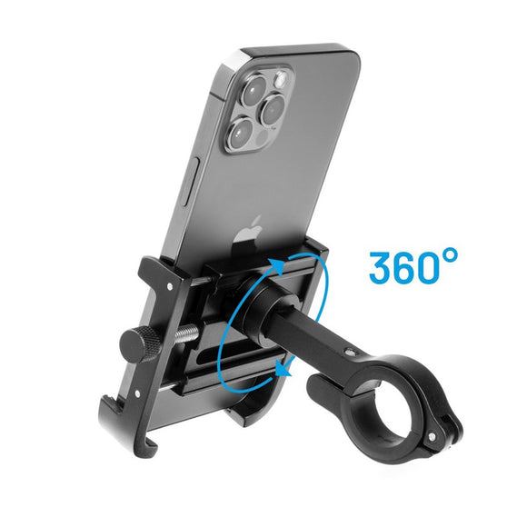 Fixed Bikee ALU 2 Mobilholder til Styret på Cykel / Motorcykel - Maks Mobil Bredde: 54-100 mm - Sort