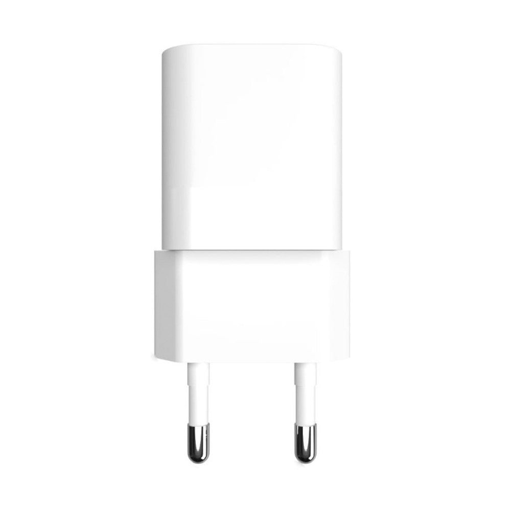 Fixed Mini 20W Vægoplader m. USB-A QC & USB-C PD - Hvid