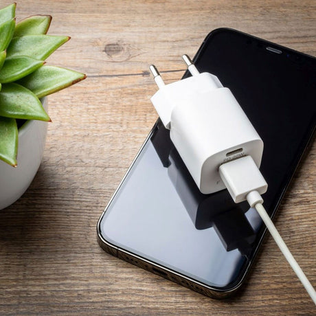 Fixed Mini 20W Vægoplader m. USB-A QC & USB-C PD - Hvid