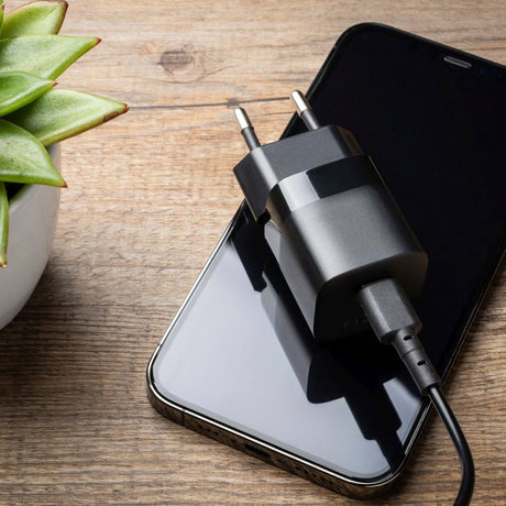 Fixed PD 25W USB-C Hurtig Vægoplader - Sort