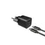 Fixed PD 30W USB-C Hurtig Vægoplader m. USB-C til USB-C Kabel - Sort