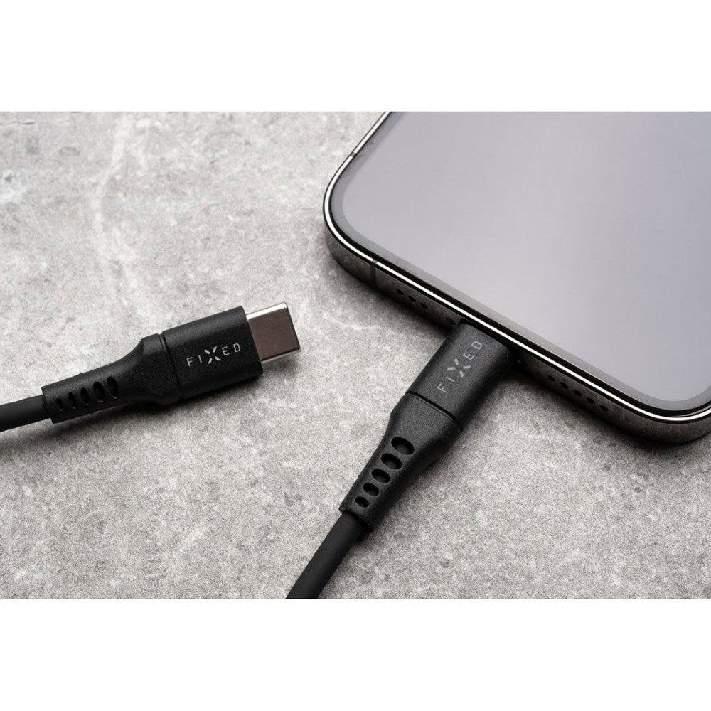 Fixed Liquid USB-C til USB-C PD Kabel 60W - 0.5m - Sort