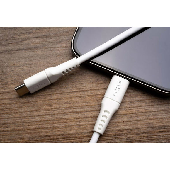 Fixed Liquid USB-C til Lightning PD Kabel 60W - 0.5m - Hvid