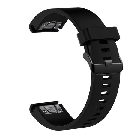 Fixed Universal Garmin 20mm QuickFit Silikone Rem - Sort