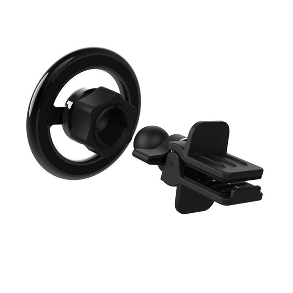Fixed MagMount Magnetisk Mobilholder til Ventilationsanlæg - MagSafe Kompatibel - Sort