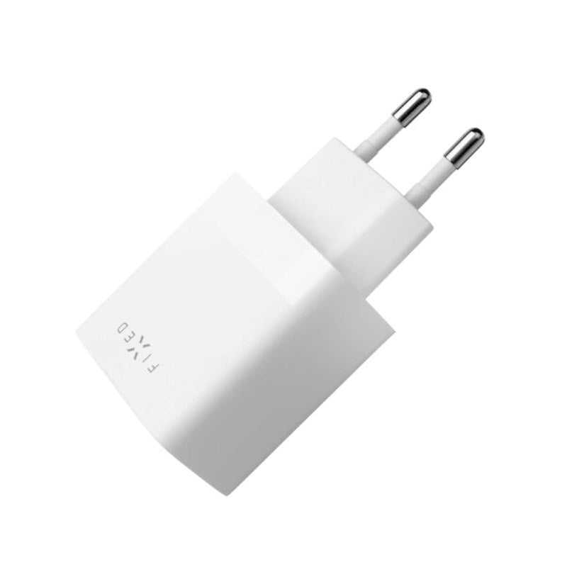 Fixed Vægoplader m. 2x USB-A / 1x USB-C Kabel 17W - 1m - Hvid