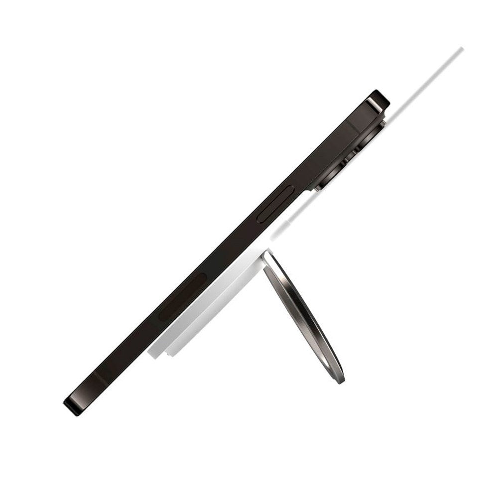 Fixed MagPad Magnetisk Trådløs Oplader 15W - MagSafe Kompatibel - Hvid