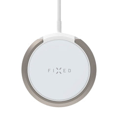 Fixed MagPad Magnetisk Trådløs Oplader 15W - MagSafe Kompatibel - Hvid