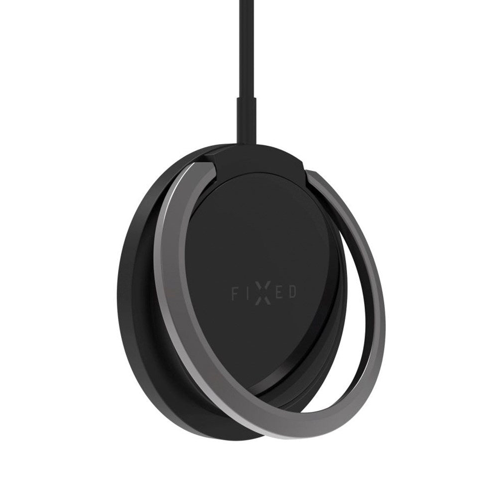 Fixed MagPad Magnetisk Trådløs Oplader 15W - MagSafe Kompatibel - Sort
