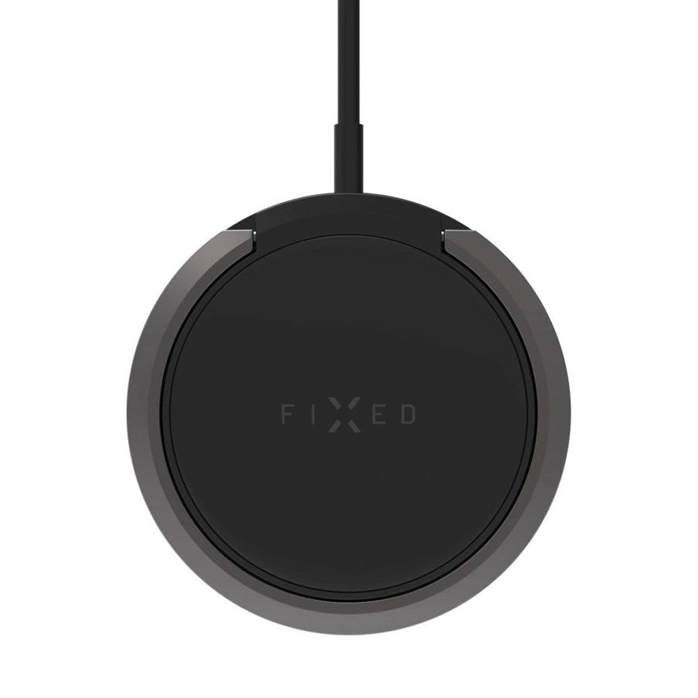 Fixed MagPad Magnetisk Trådløs Oplader 15W - MagSafe Kompatibel - Sort