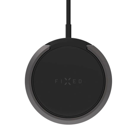 Fixed MagPad Magnetisk Trådløs Oplader 15W - MagSafe Kompatibel - Sort