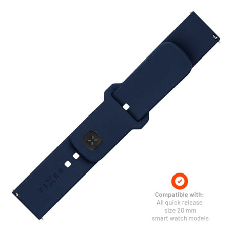 Fixed Universal Smartwatch Sporty Silikone Rem (20mm) - Blå