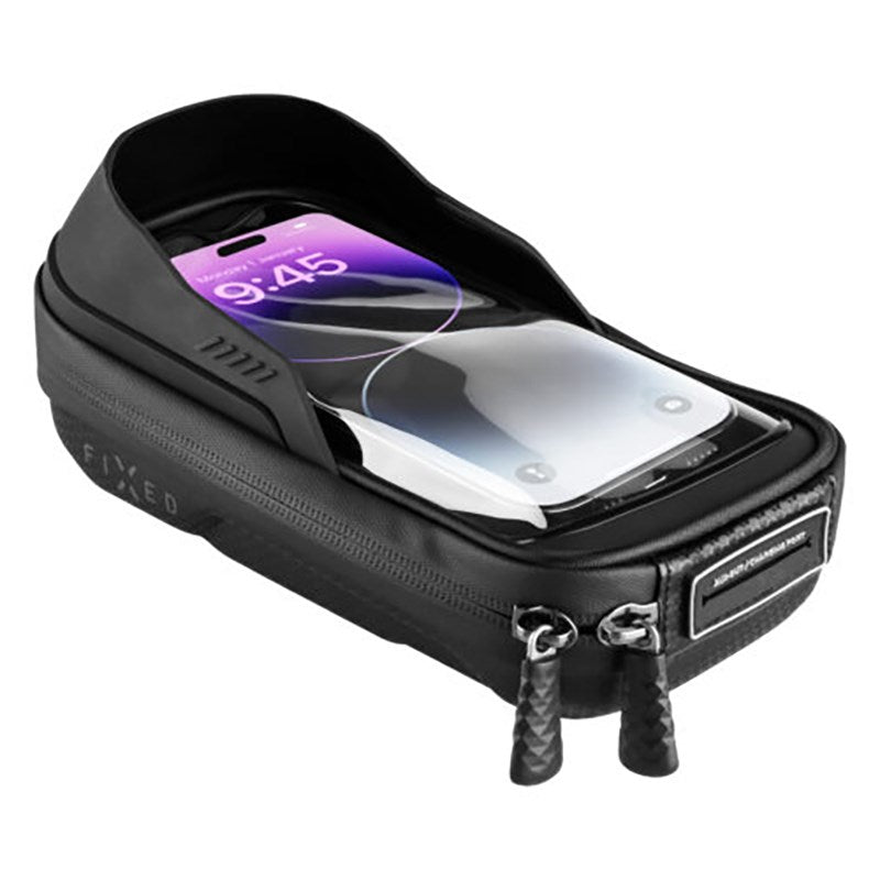 Fixed Bikee Bag 2 Mobilholder Taske til Cykel - Maks. Mobil: 84 x 165 mm - Sort