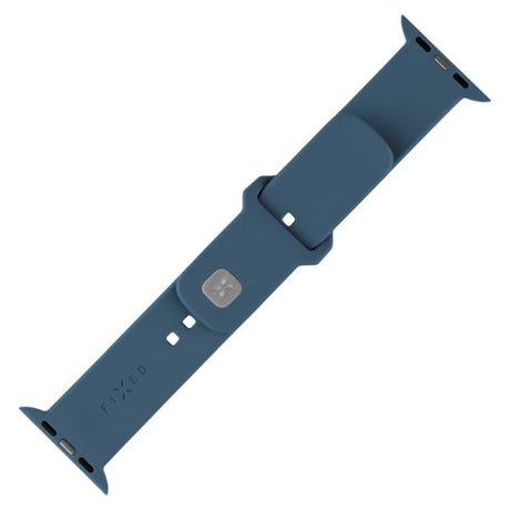 Apple Watch (38 / 40 / SE / 41 / 42mm) Fixed Sporty Silikone Rem Sæt - Lyseblå