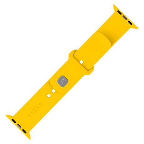 Apple Watch (38 / 40 / SE / 41 / 42mm) Fixed Sporty Silikone Rem Sæt - Gul