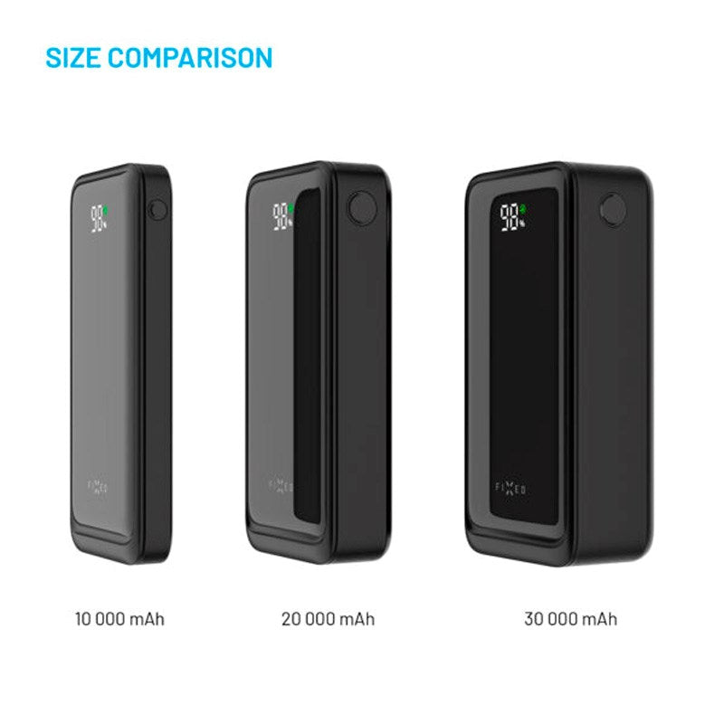 Fixed Zen2 30 - 20W PowerBank 30.000 mAh - Sort