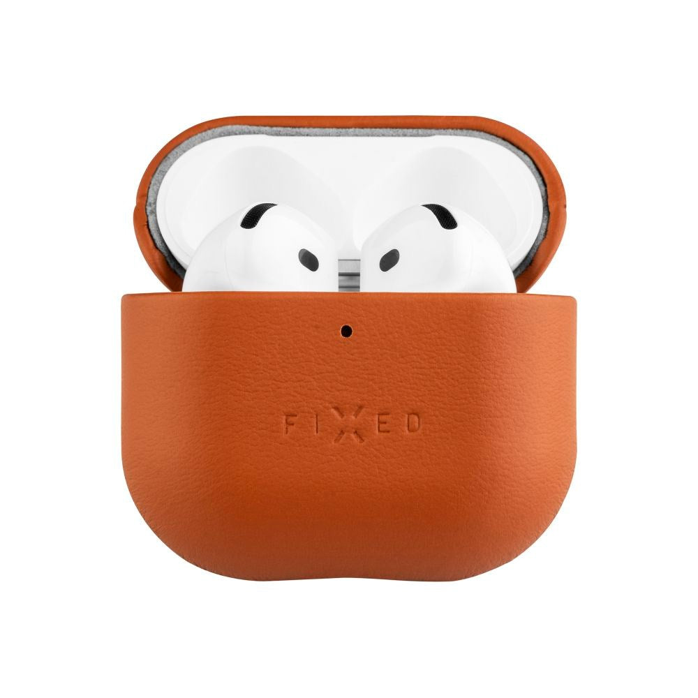 Fixed Apple AirPods (4. gen.) Ægte Læder Case - Brun