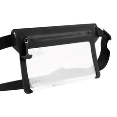 Fixed Vandtæt Bæltetaske (Maks. Mobilmål: 200 x 138mm) - Sort / Gennemsigtig