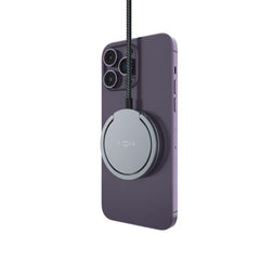 Fixed MagPad 15W Trådløs Oplader - MagSafe / Qi2 Kompatibel - Grå