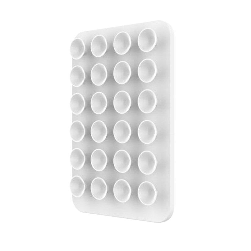 Fixed MagMate Mobilholder - Silikone Sugekop - MagSafe Kompatibel - Hvid