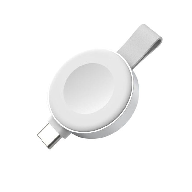 Fixed 5W Apple Watch Trådløs Oplader m. USB-C - Hvid