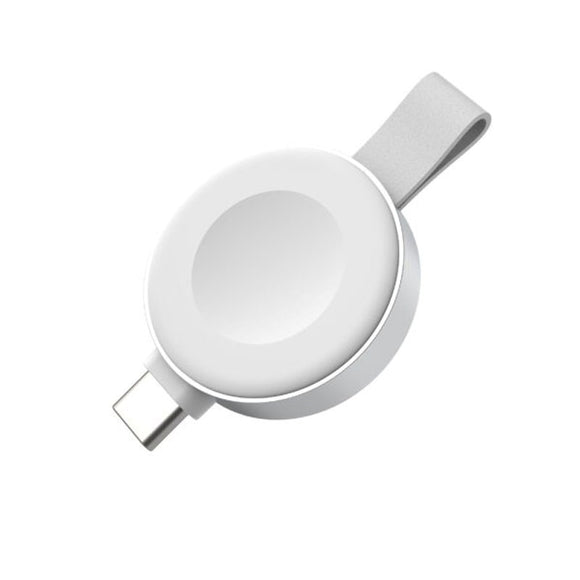 Fixed 5W Apple Watch Trådløs Oplader m. USB-C - Hvid