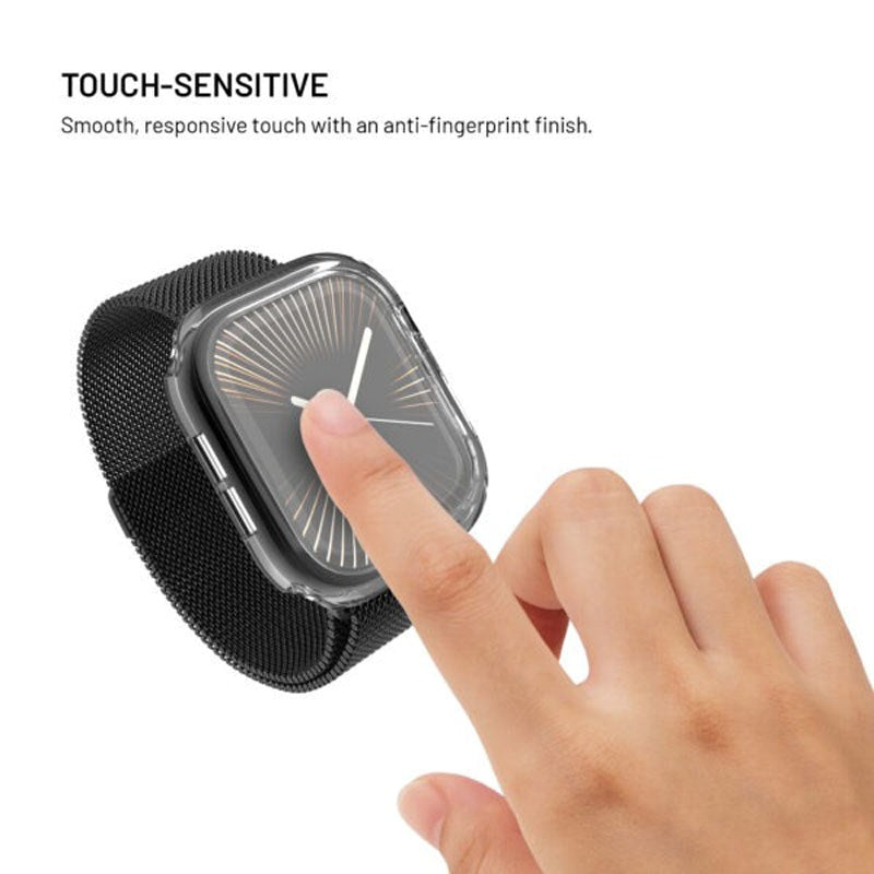 Apple Watch 11 / 10 (42mm) Fixed Cover m. Indbygget Skærmbeskyttelse - Gennemsigtig
