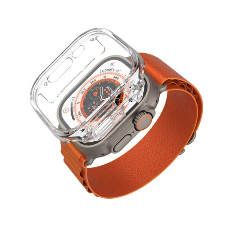 Apple Watch Ultra 3 / 2 / 1 (49mm) Fixed Cover m. Indbygget Skærmbeskyttelse - Gennemsigtig
