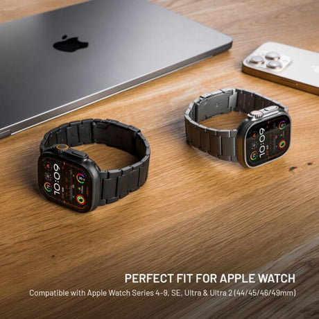 Fixed Apple Watch (42/44/SE/45/46/49) Titanium Rem - Sort