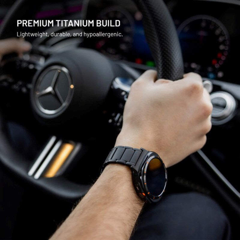 Fixed Universal Garmin 22mm QuickFit Titanium Rem - Sort