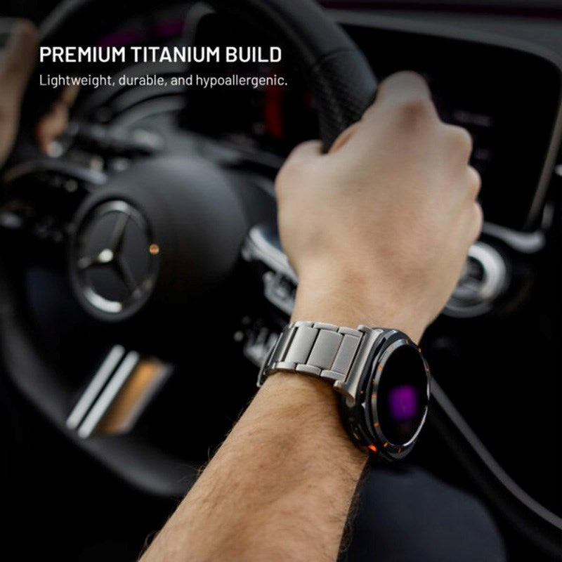 Fixed Universal Garmin 22mm QuickFit Titanium Rem - Grå