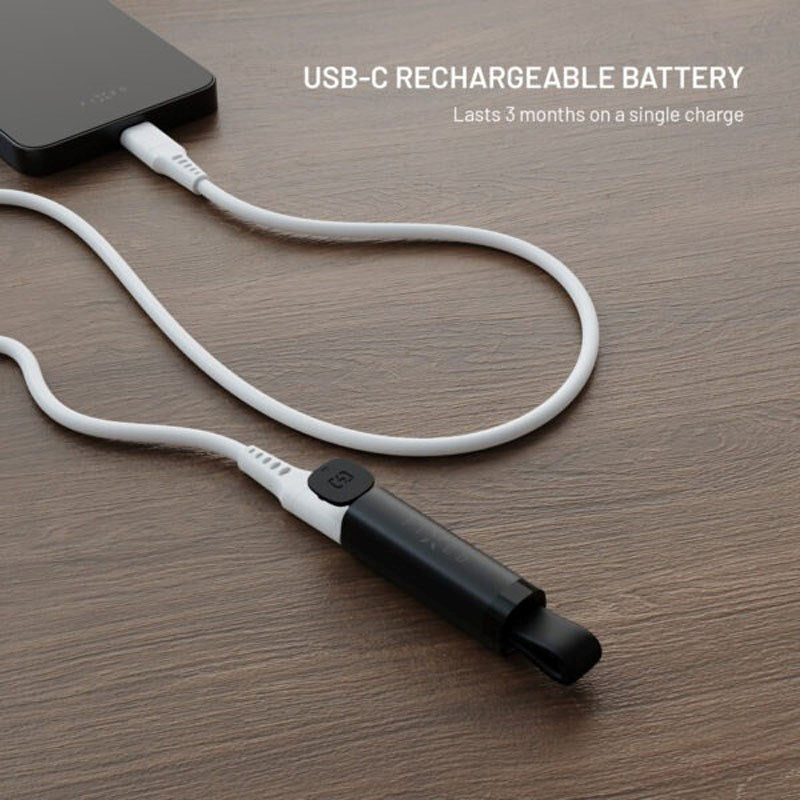 Fixed Sporingsenhed m. USB-C Opladning - Apple Find My Kompatibel - Sort