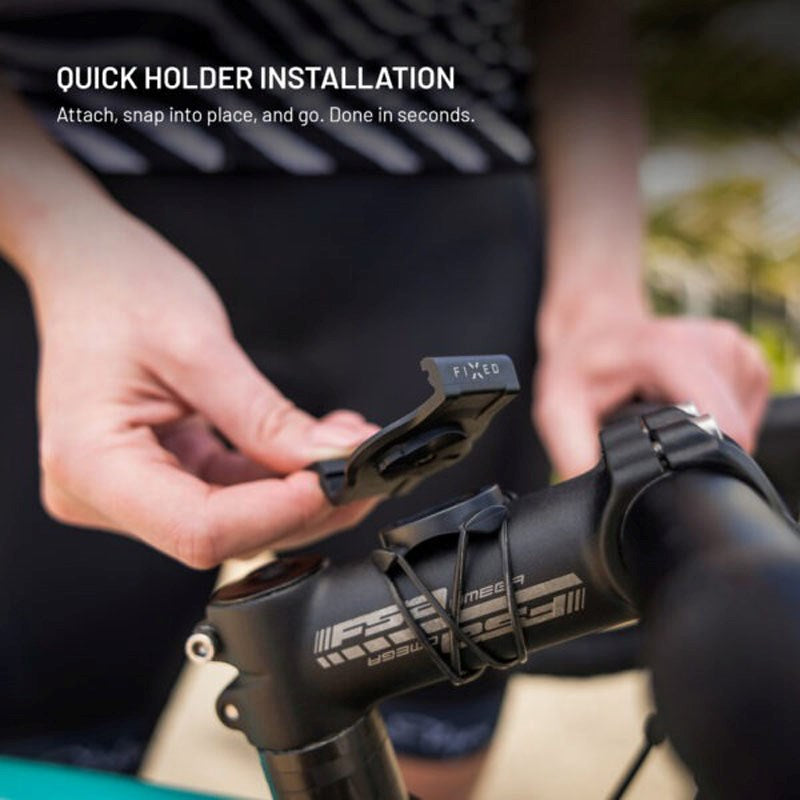 Fixed Monteringssæt til Garmin Smartwatch (22mm) / Garmin Edge Cykelcomputer til Cykel - Sort