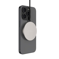 Fixed MagPad 15W Trådløs Oplader - MagSafe / Qi2 Kompatibel - Titanium