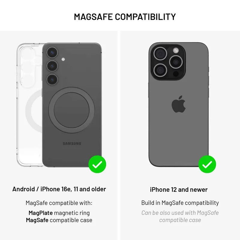 Fixed MagZen 5 20W Qi2 PowerBank m. Ståfunktion & Apple Watch Oplader - MagSafe Kompatibel - 5000 mAh - Grå