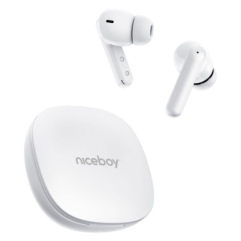 Niceboy HIVE Pins Pro 4 ANC True Wireless In-Ear Høretelefoner - Hvid