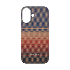 iPhone 16 PITAKA Tactile Woven Cover - MagSafe Kompatibel - Sunset