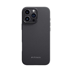 iPhone 16 Pro PITAKA Military Grade Protective Cover - MagSafe Kompatibel - Black / Grey
