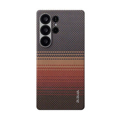 Samsung Galaxy S25 Ultra PITAKA Tactile Woven Cover - MagSafe Kompatibel - Sunset