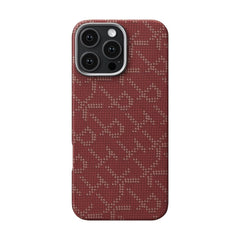 iPhone 16 Pro Max PITAKA Tactile Woven Cover - MagSafe Kompatibel - Red / Gold