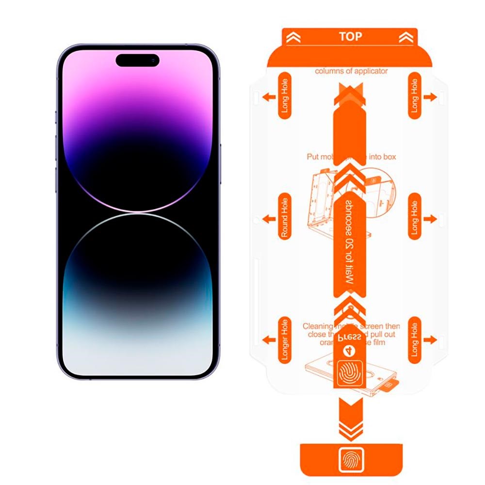 Mobile Origin Skærmbeskyttelse til iPhone 14 Pro Max – 2 stk. med Easy Applicator